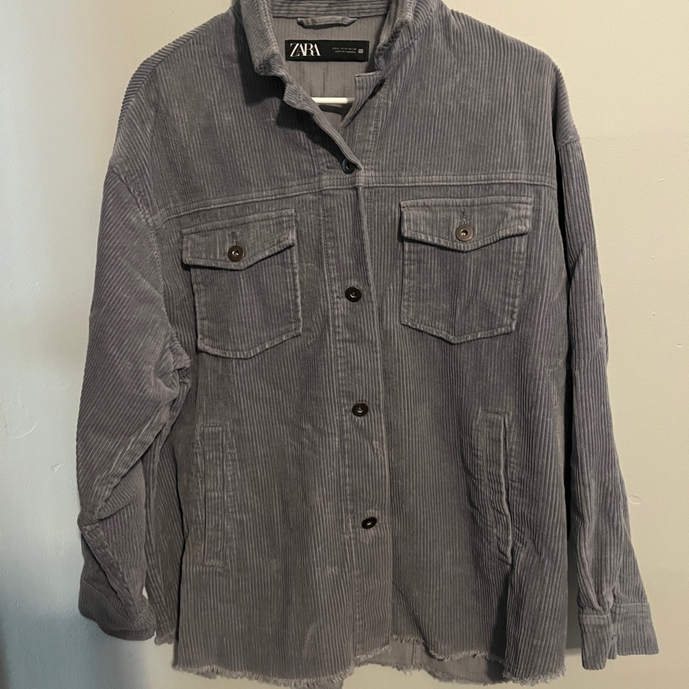 Zara corduroy shacket